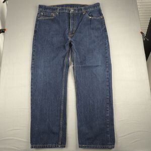 Levi's 505 Jeans Mens 40x30 Straight Fit 5-Pocket Cotton Denim Black